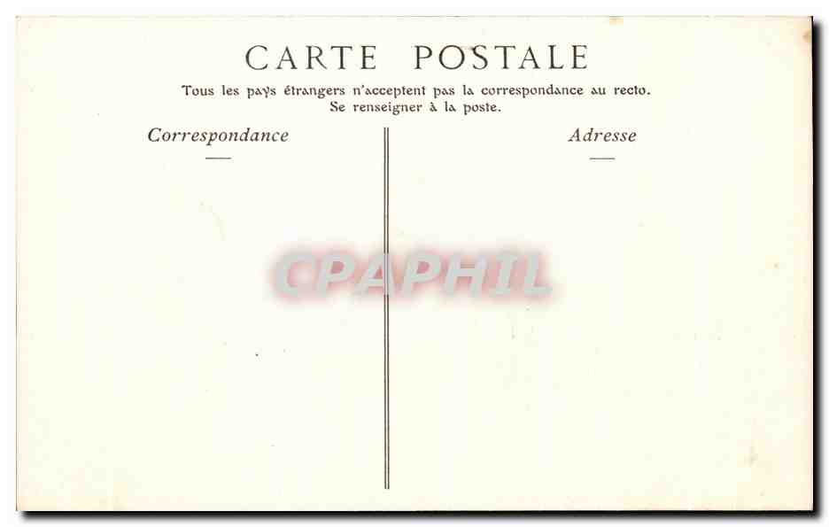 CPA Chateau de Blois La Salle des Etats des Generaux — Rückseite
