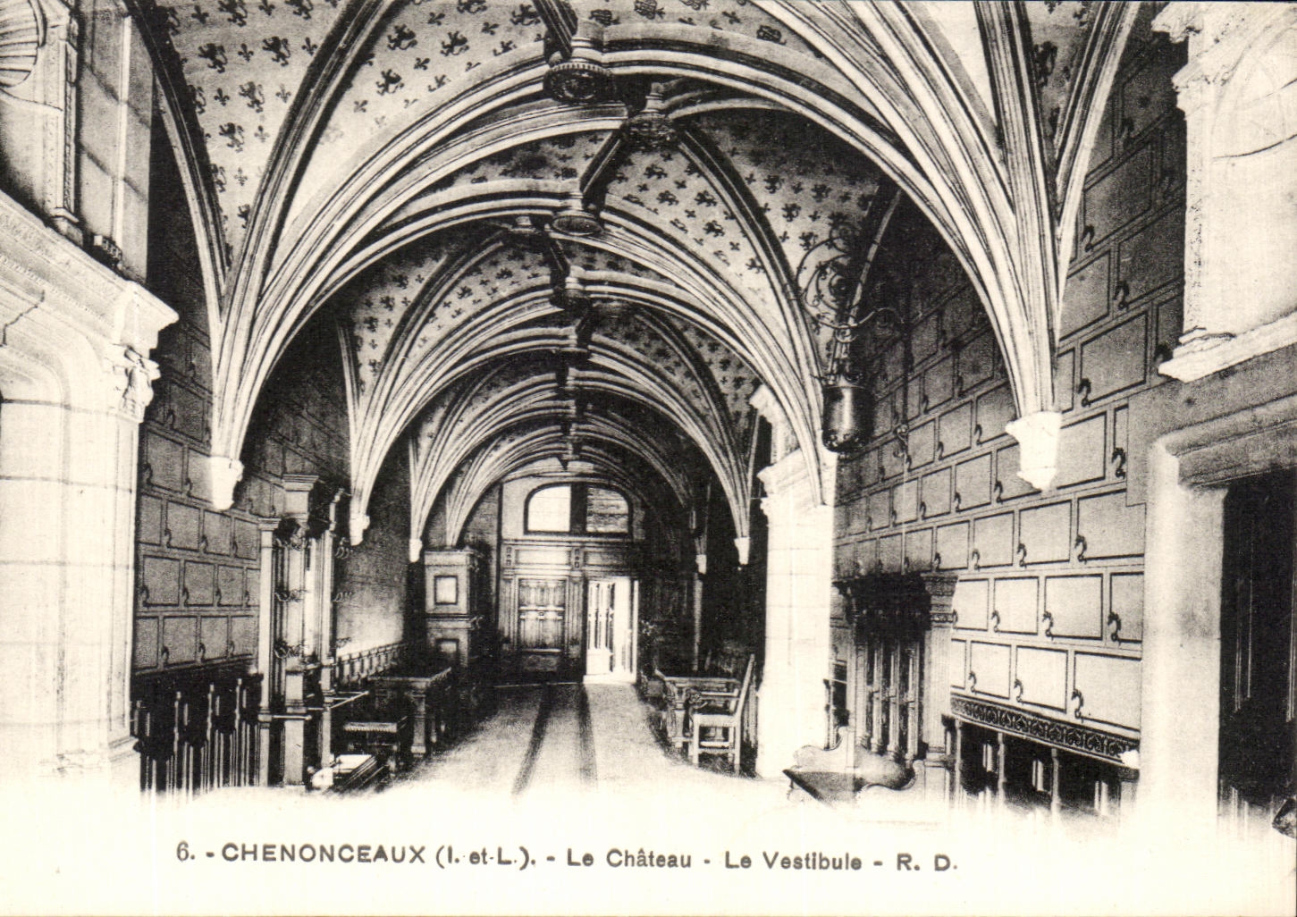 CPA Chenonceaux Le Chateau Le Vestibule