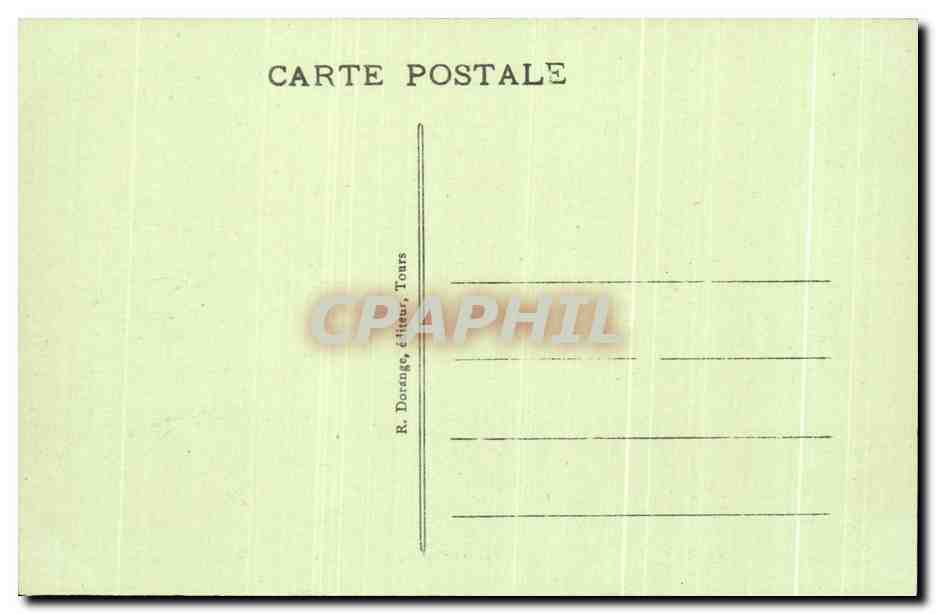 CPA Chenonceaux Le Chateau Le Vestibule — Rückseite