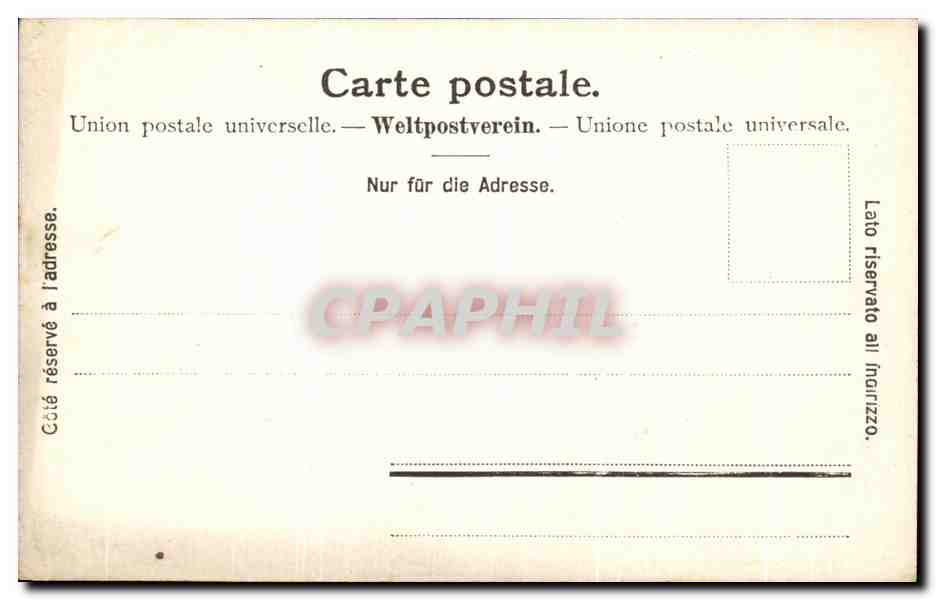 CPA St Gotthard Batzbergstrasse — Rückseite