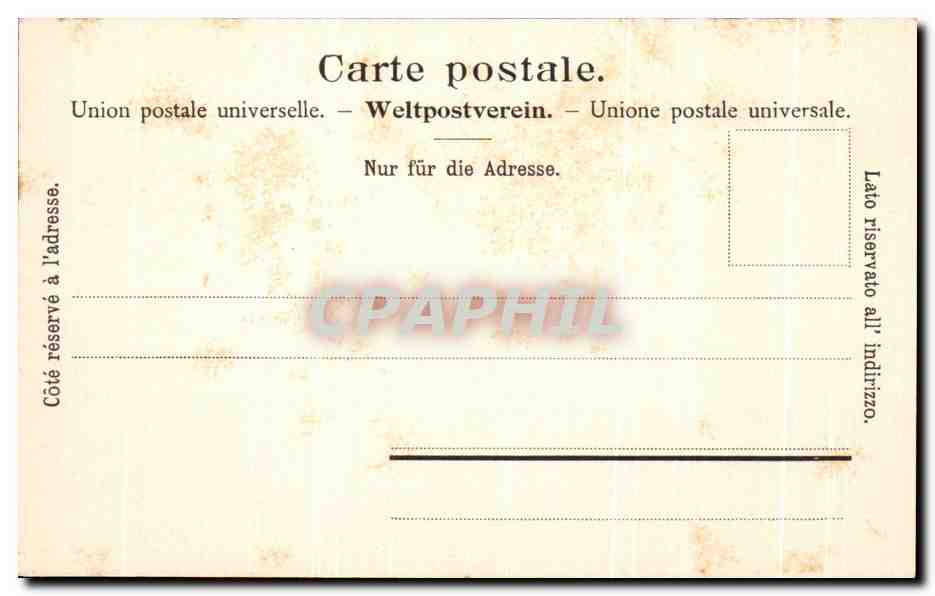 CPA Route du Simplon Galerie du Kaltwasser — Rückseite