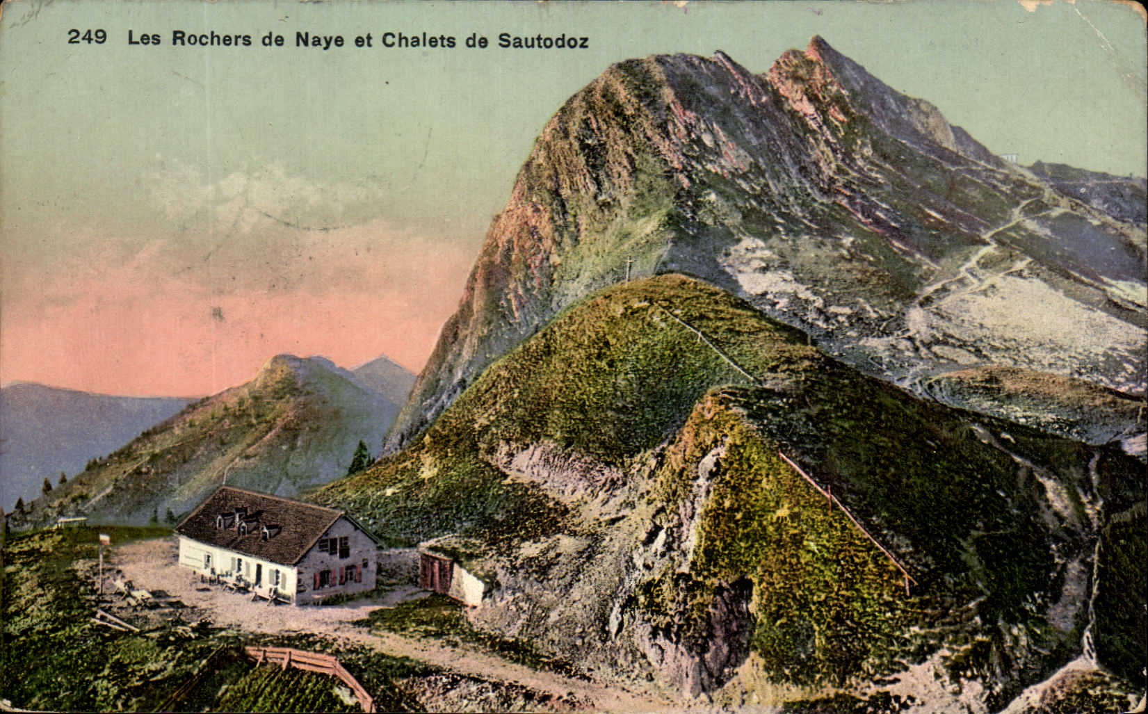 CPA Les Rochers de Naye Et Chalets de Sautodoz