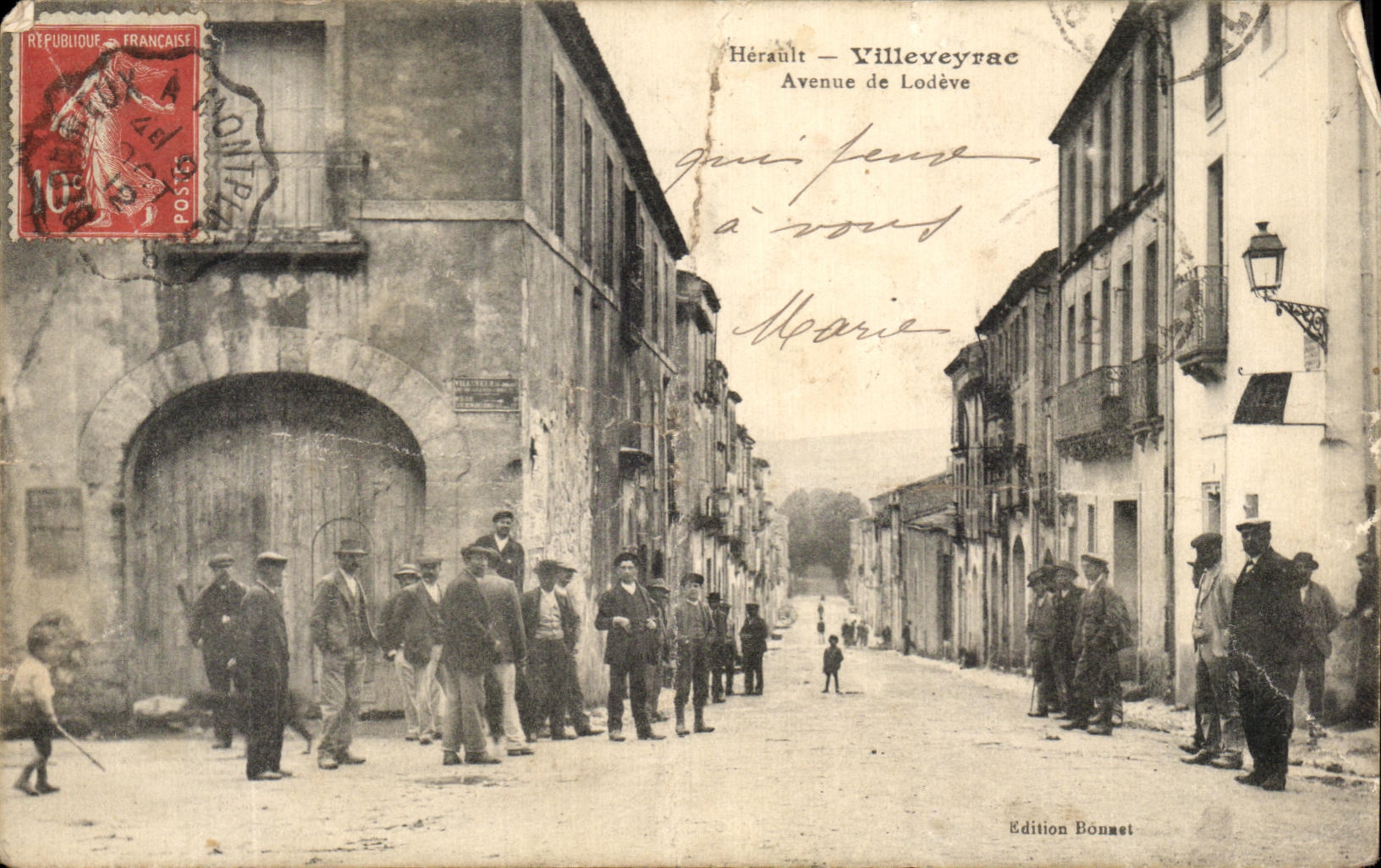 CPA Herault Villeveyrac Avenue de Lodeve