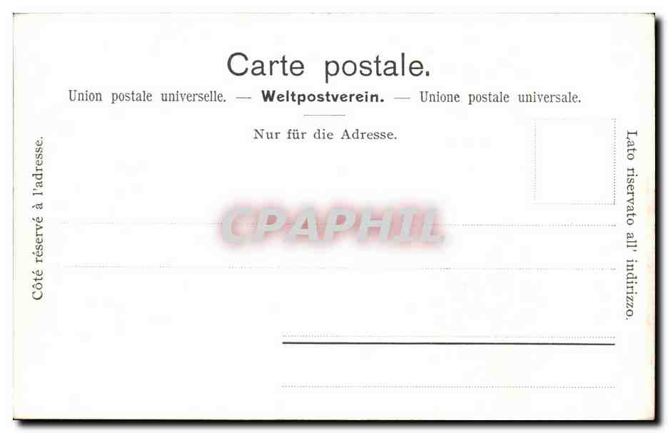 CPA Rosenlaui Weit et Wetterhorn  — Rückseite