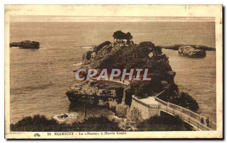 CPA Biarritz le Basta a Maree Haute