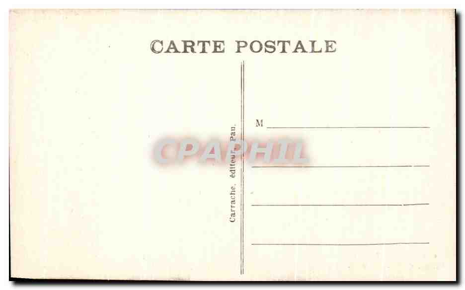 CPA Pau Le Chateau Chambre ou est ne Henri IV — Verso