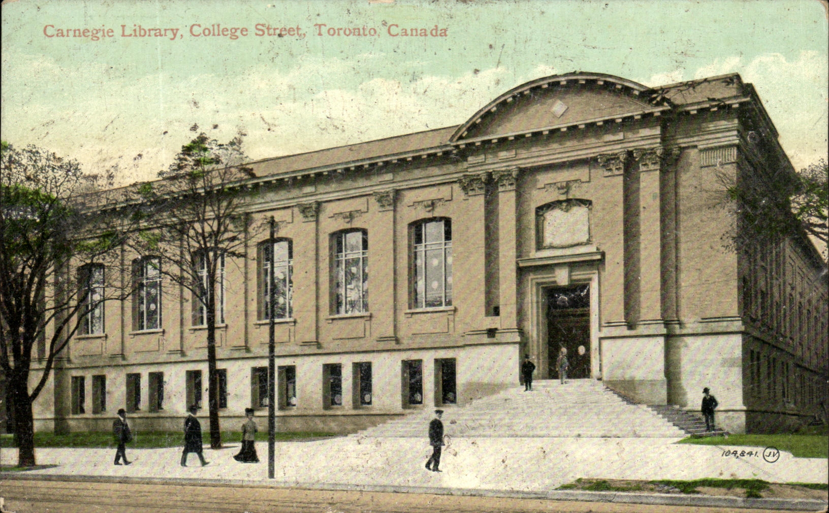 CPA Carnegie Library College Street Toronta Canada Bibliotheque