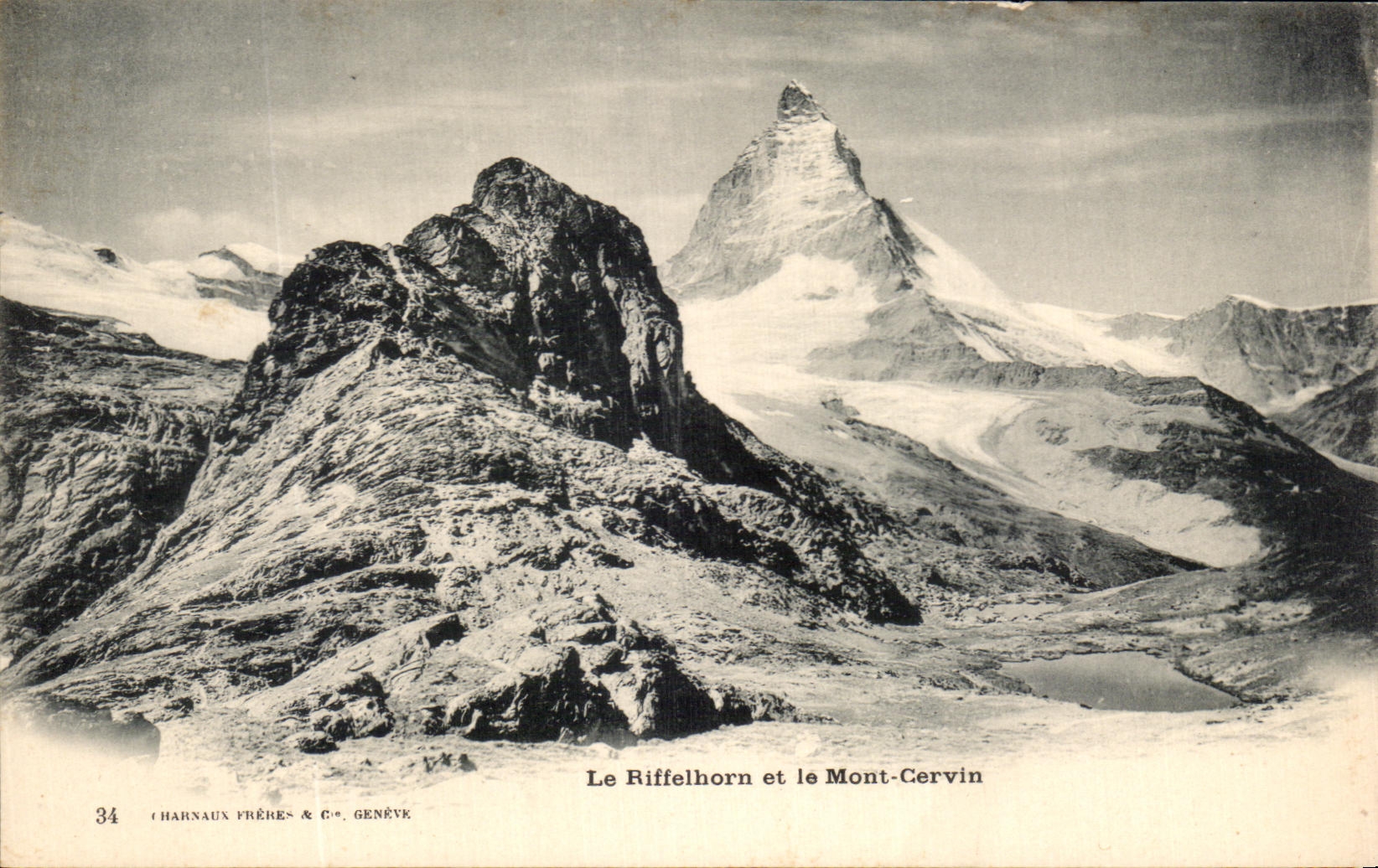 CPA Le Riffelhorn et le Mont Cervin