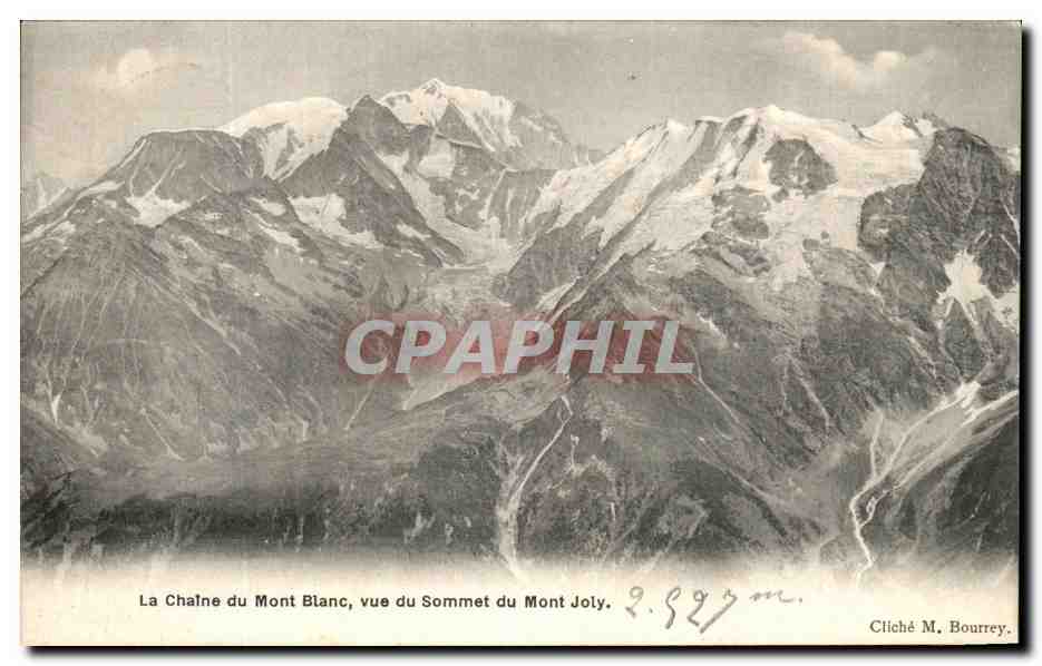 CPA Le Chateau du Mont Blanc Vue de Sommet du Mont Joly