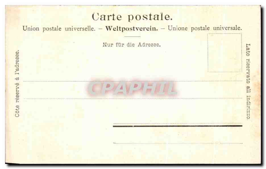CPA Partie Am Weg Zum Todi — Rückseite