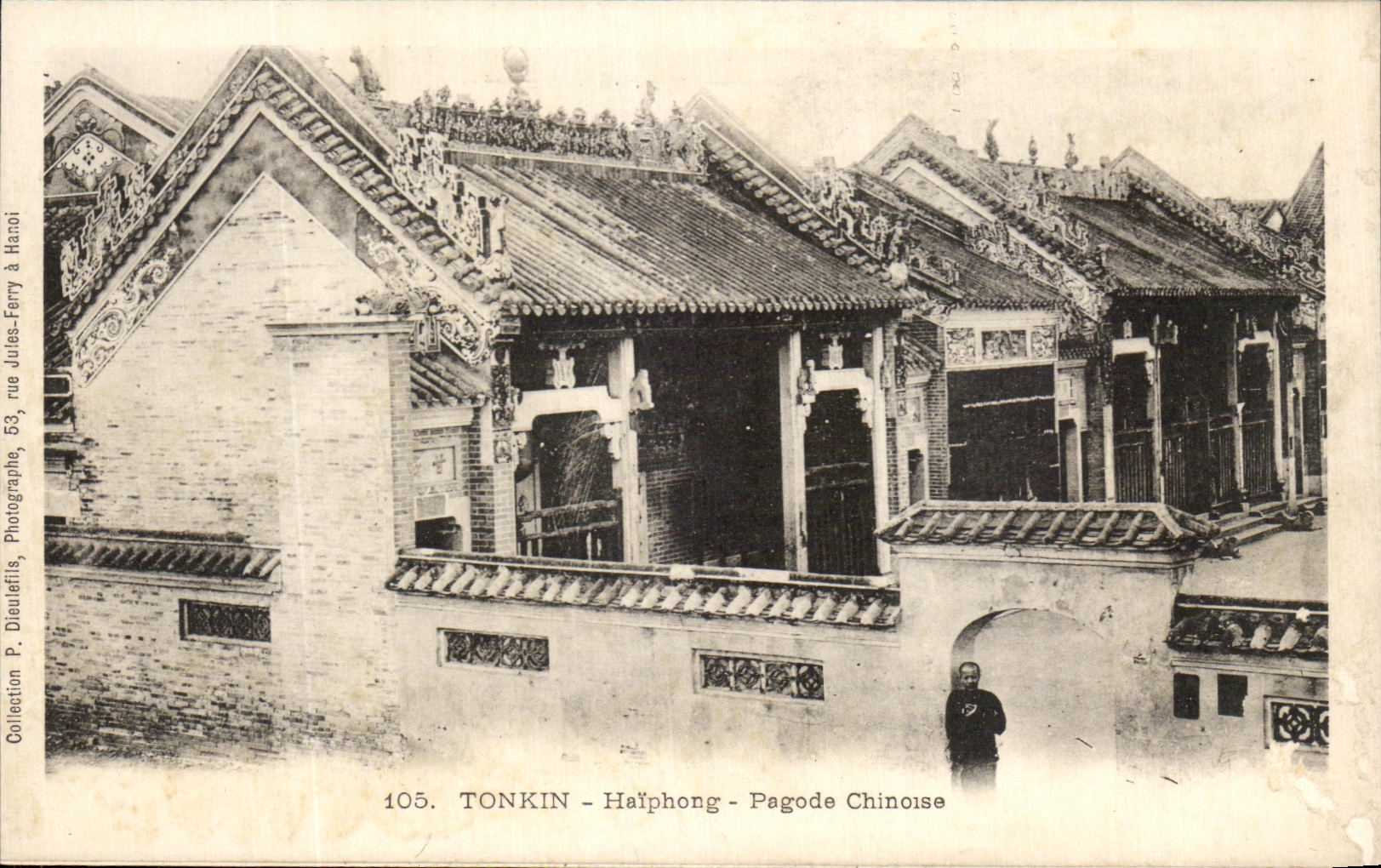 CPA Tonkin Halphong Pagode Chinoise Indochine 
