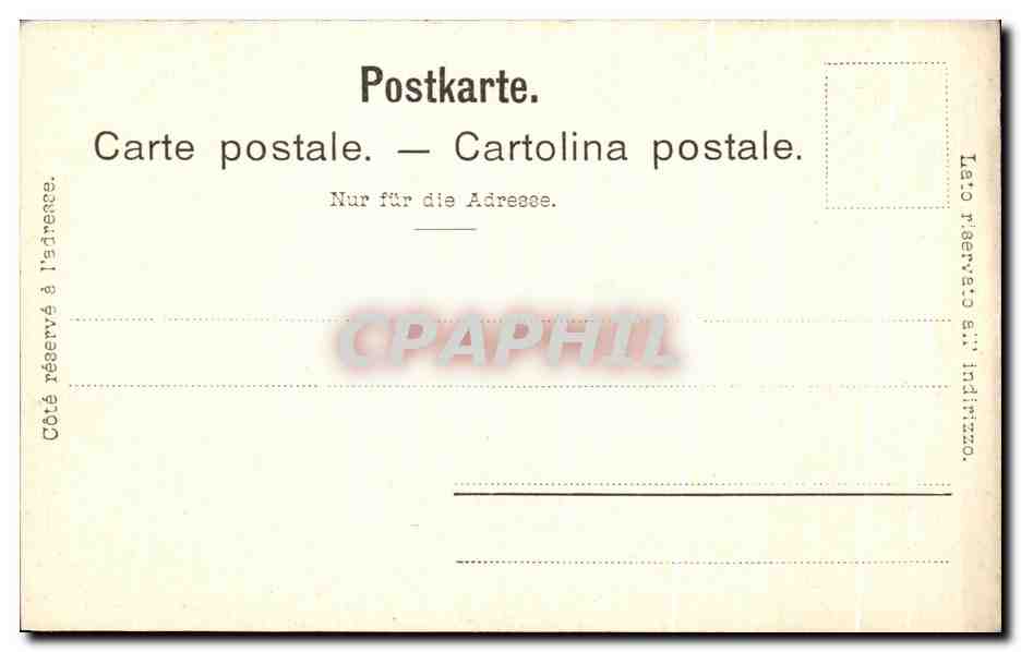 CPA La Blumlisalp Oberland Bernois — Rückseite