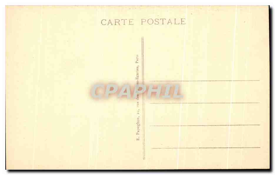 CPA Paris Musee du Louvre Corot Paysage — Verso