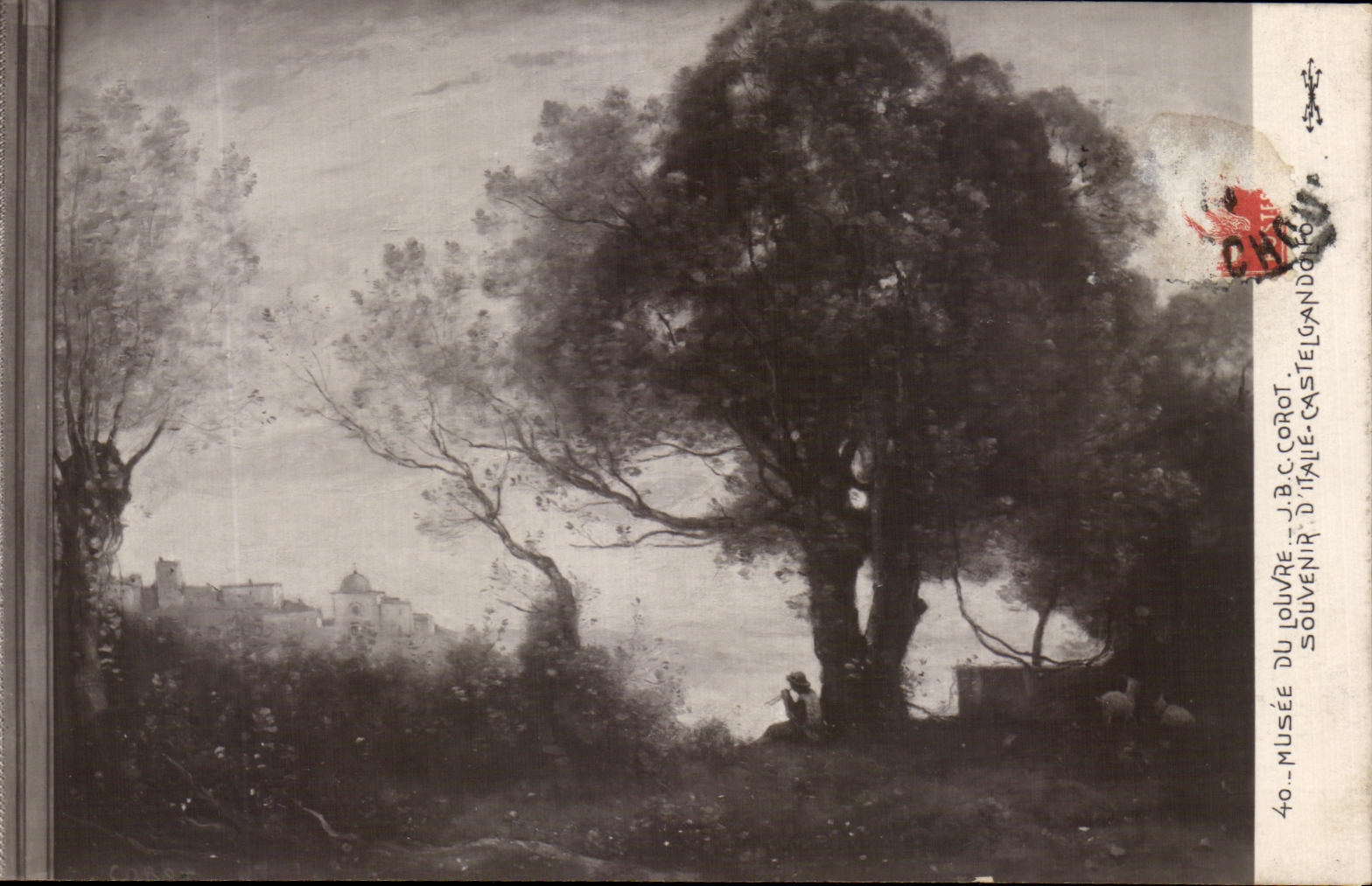 CPA Paris Musee du Louvre Corot Paysage