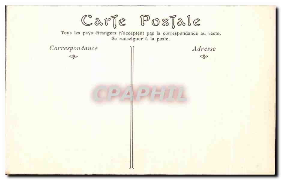 CPA Chateau de Blois Salamandre Embleme de Francois 1er — Rückseite