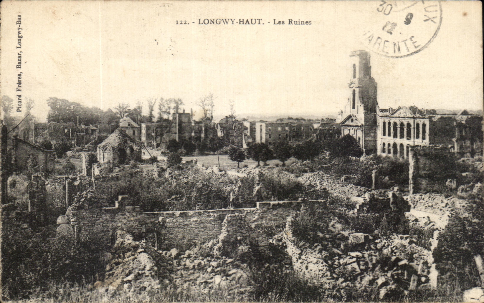 LONGWY-HAUT — Les Ruines — Picard Frères, Bazar, Longwy-Bas, n°122