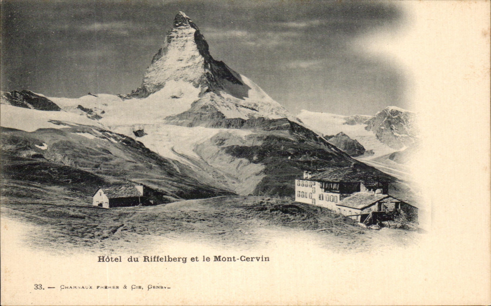 CPA Hotel Du Riffelberg Et Le Mont Cervin