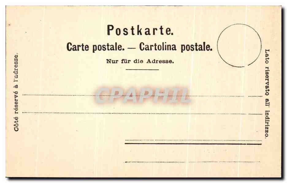 CPA Hotel Du Riffelberg Et Le Mont Cervin — Rückseite