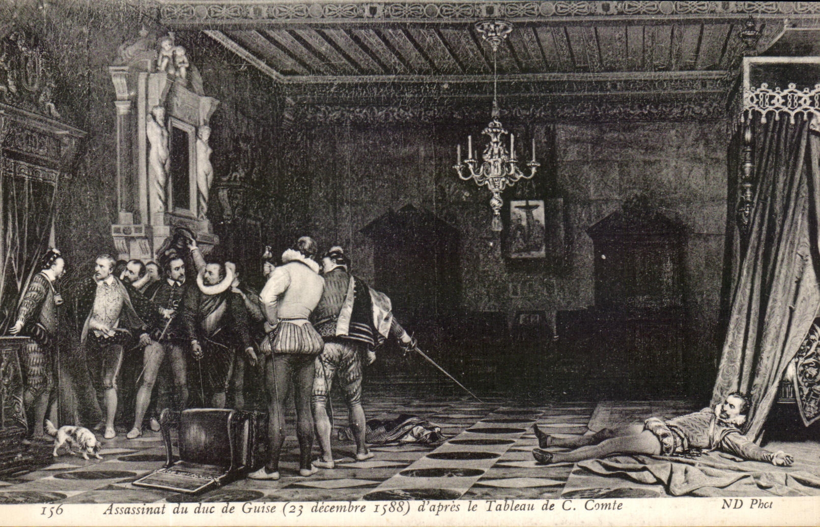 CPA Assassinat Du Duc De Guise D'Apres Le Tableau De Comte