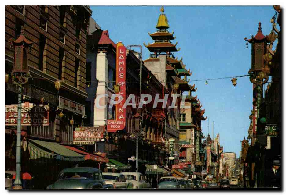 CPSM San Francisco Grant Avenue Chinatown The Main Street San Franco's Own Chinatown
