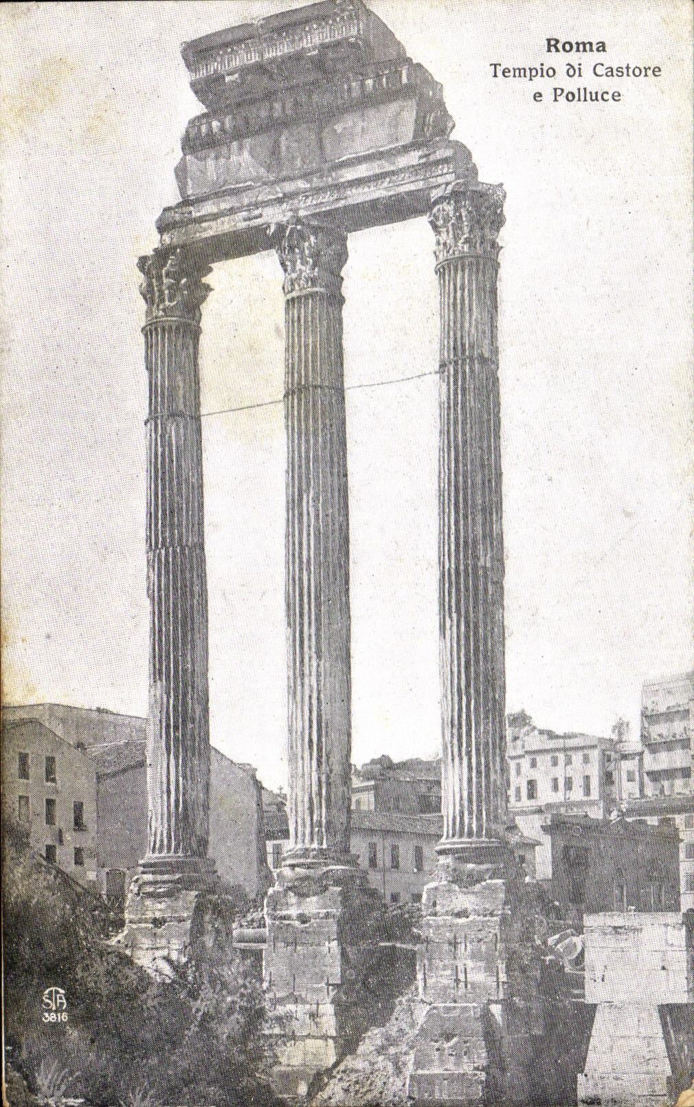 CPA Roma Tempio di Castore Polluce