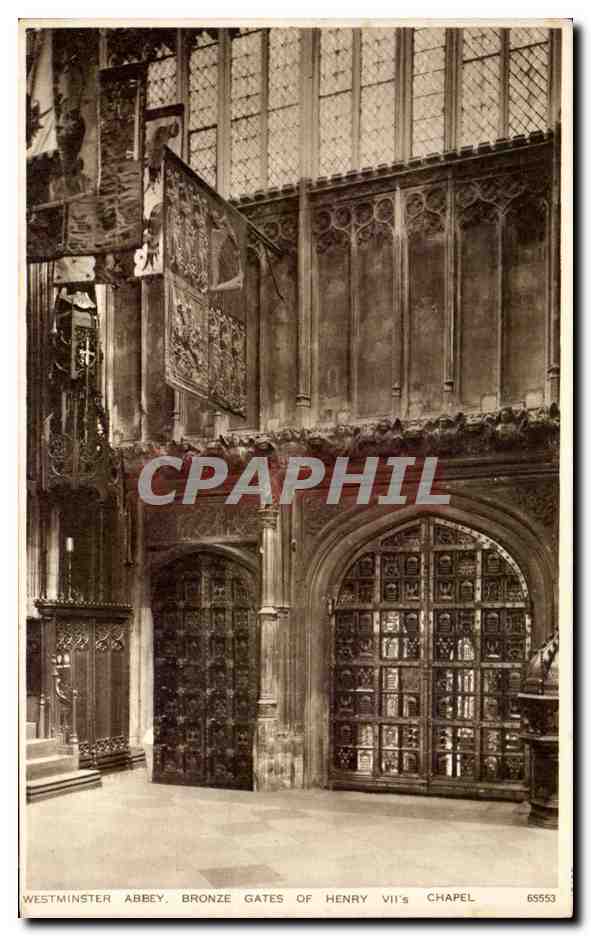 CPA Westminster Abbey Bronze Gates Of Henry Chapel