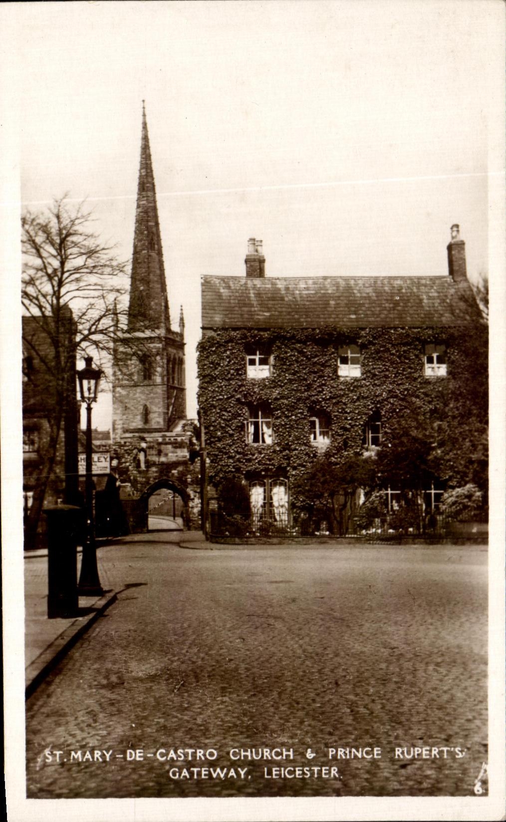 CPA St Mary De Castro Church Prince Ruperts Gateway Leicester