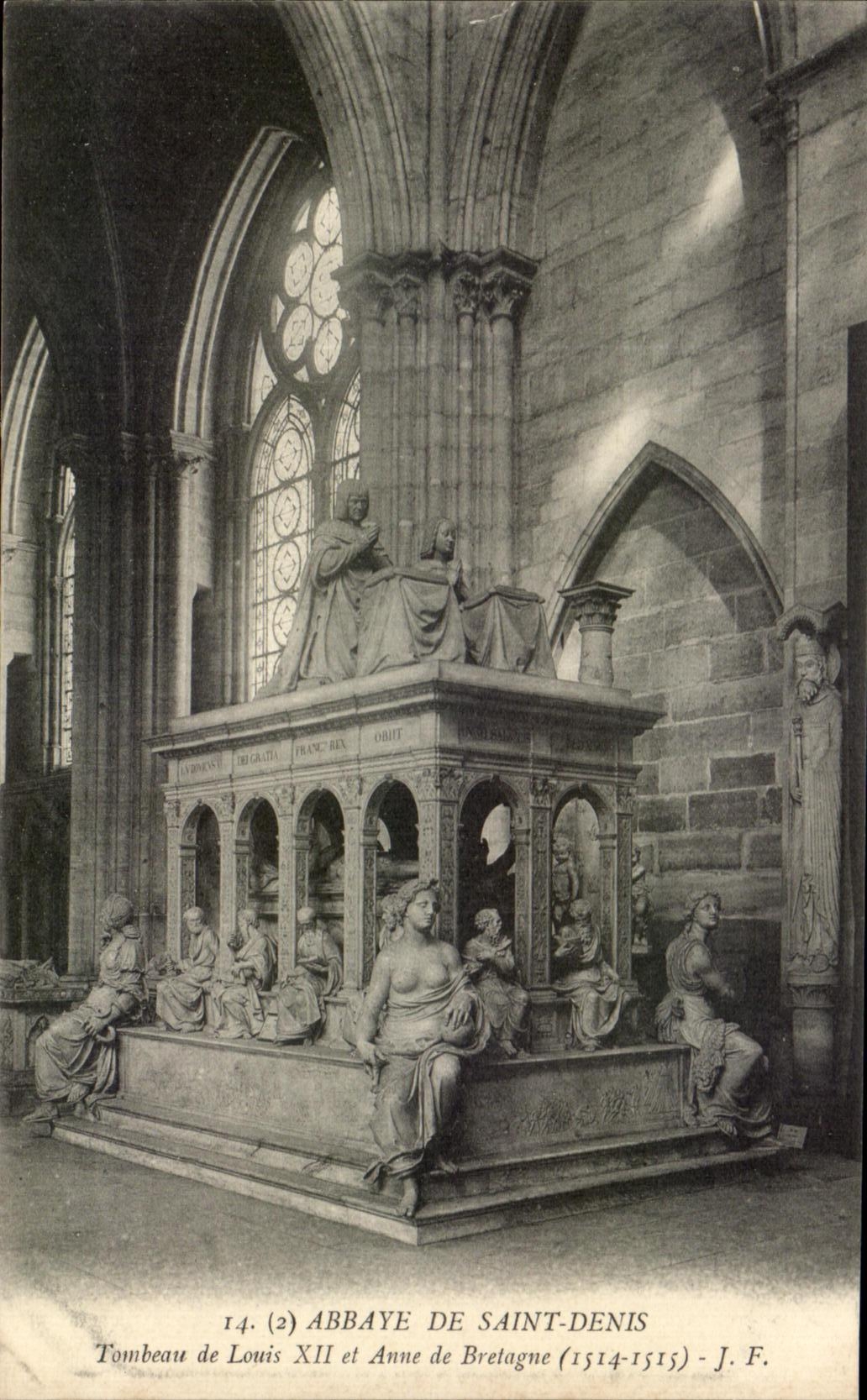 Tombeau de Louis XII et Anne de Bretagne (1514-1515) — Abbaye de Saint-Denis — J. F. (n°14)