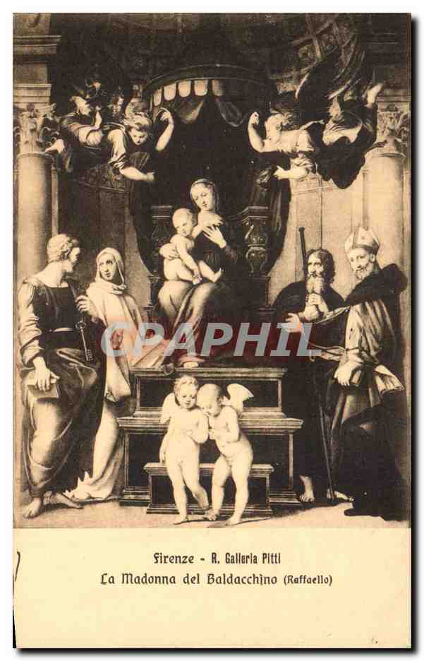 CPA Firenze La Madonna del baldacchino Anges