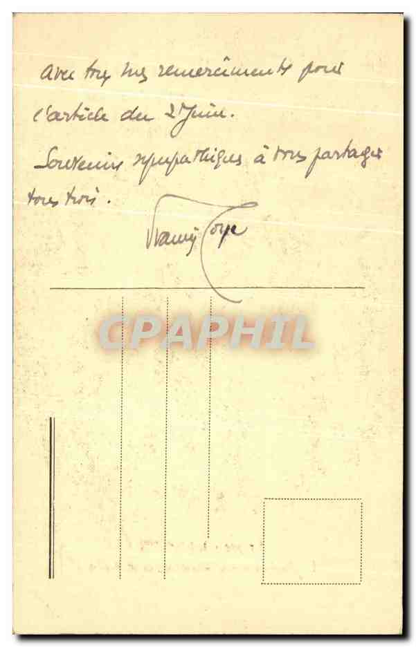 CPA Firenze La Madonna del baldacchino Anges — Verso