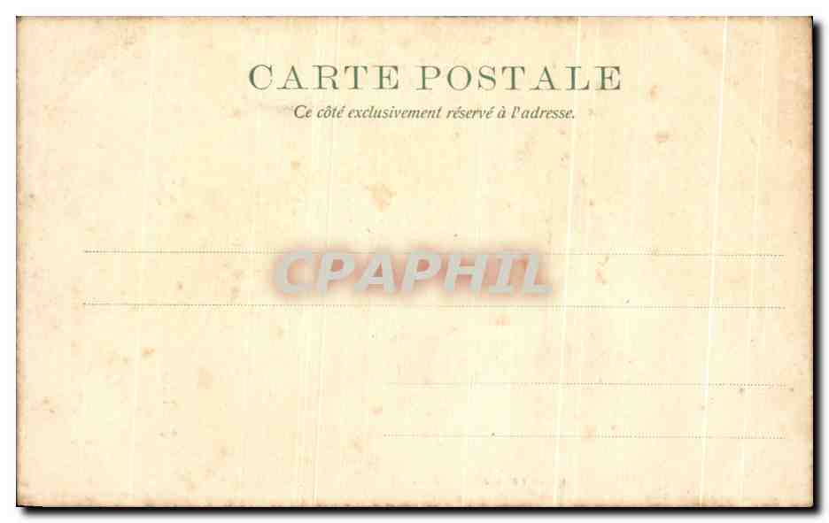 CPA Cheminee Chateau de Blois — Rückseite