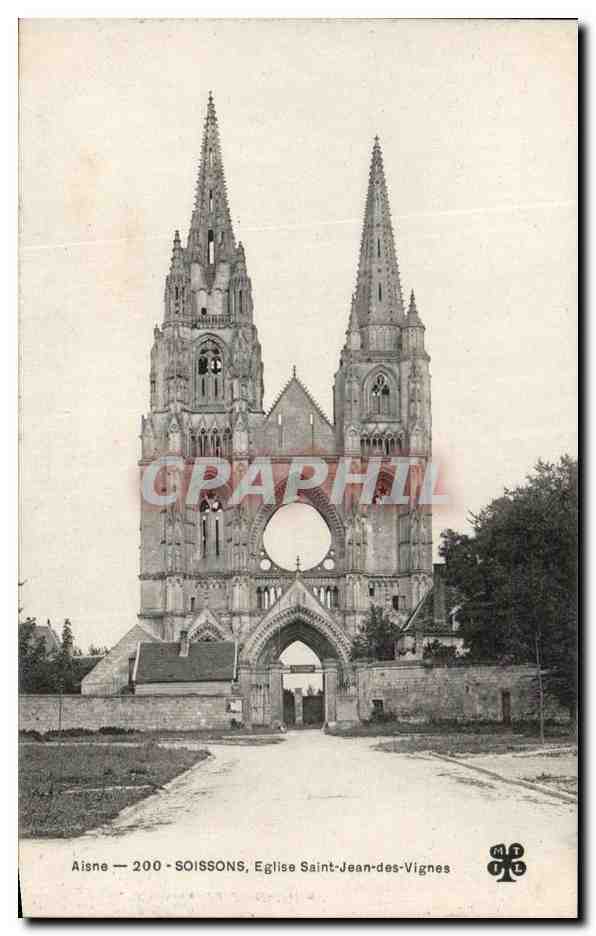 CPA Aisne Soissons Eglise Saint Jean des Vignes