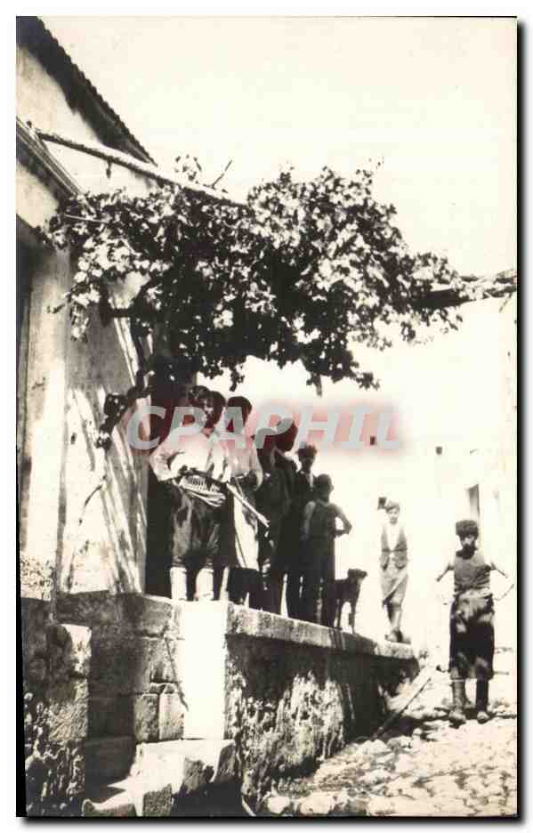 CARTE PHOTO Villageois 