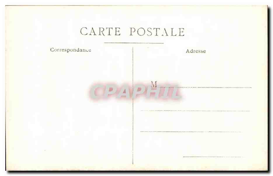 CARTE PHOTO Villageois  — Rückseite