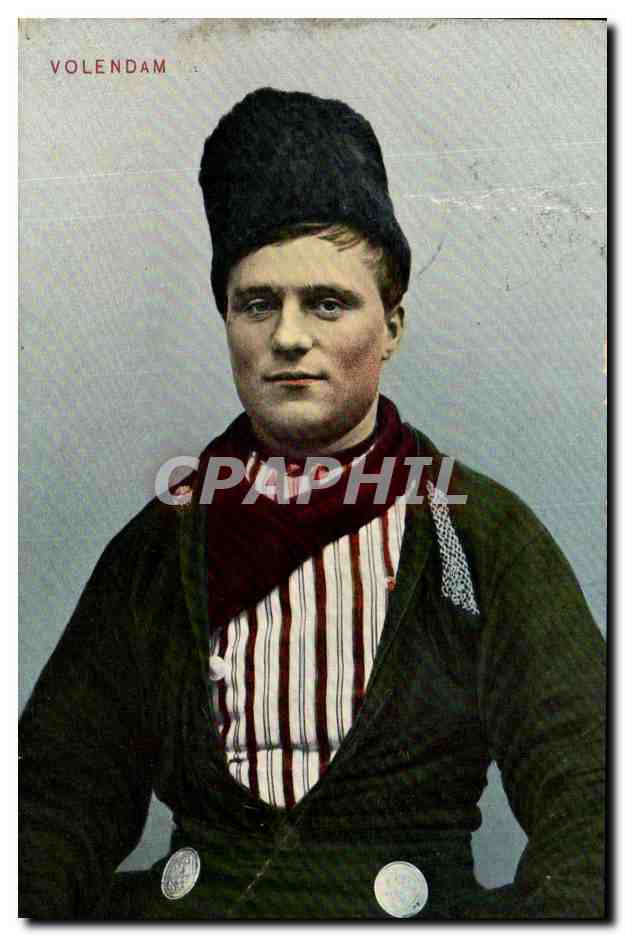 CPA Volendam Folklore Costume Homme Folklore 