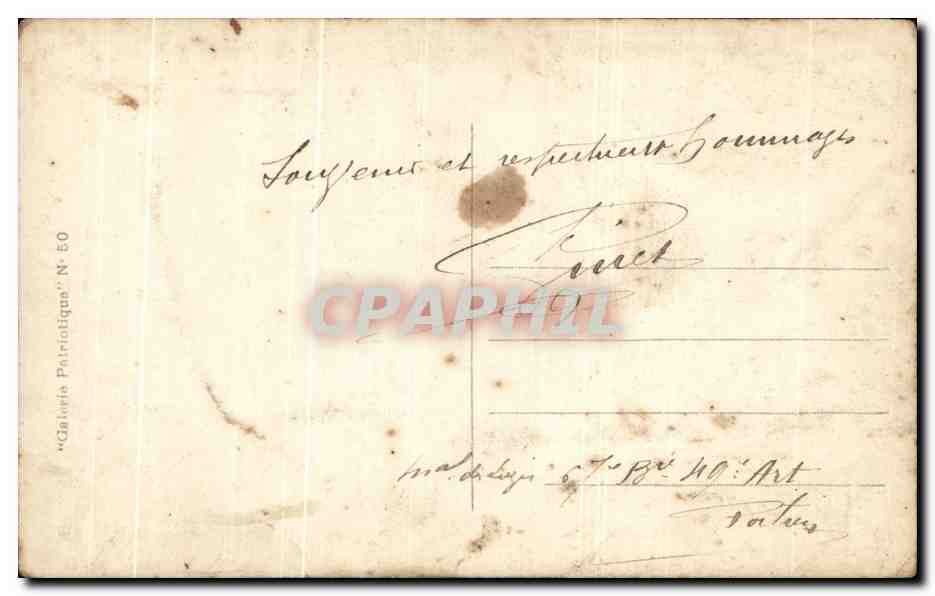 CPA Et Maintenant En Avant Scott Illustration Militaria — Verso