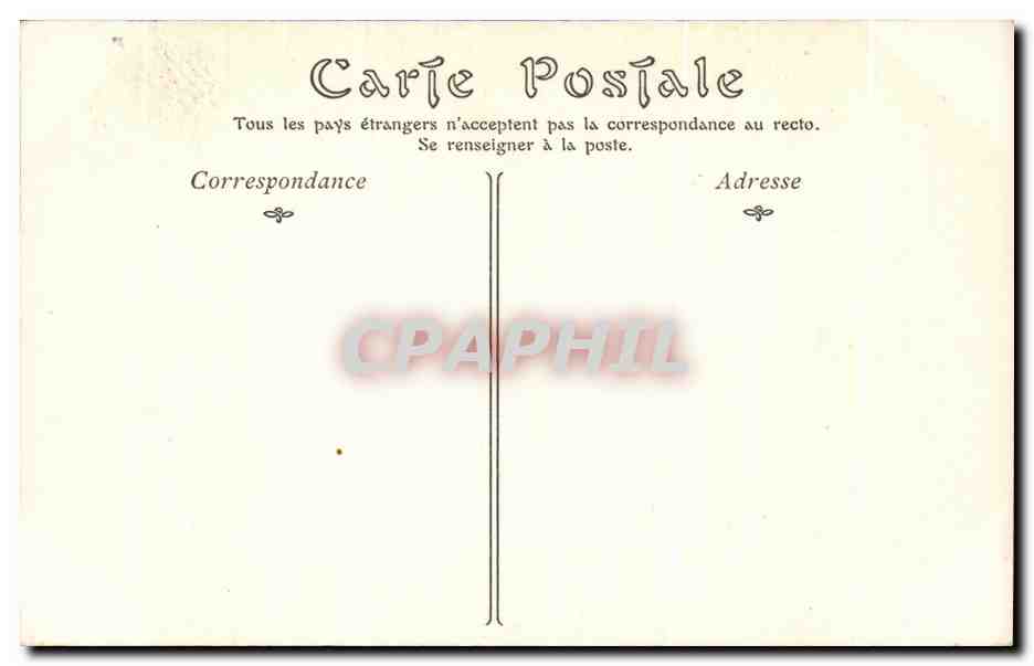 CPA Rouen Eglise Saint Vincent Porche Du 15eme — Rückseite