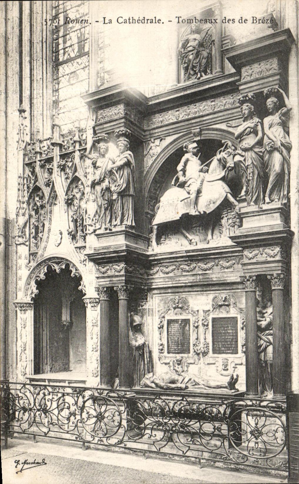 CPA Rouen La Cathedrale Tombeaux Des De Breze