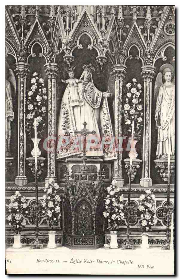 CPA Bon Secours Eglise Notre Dame La Chapelle