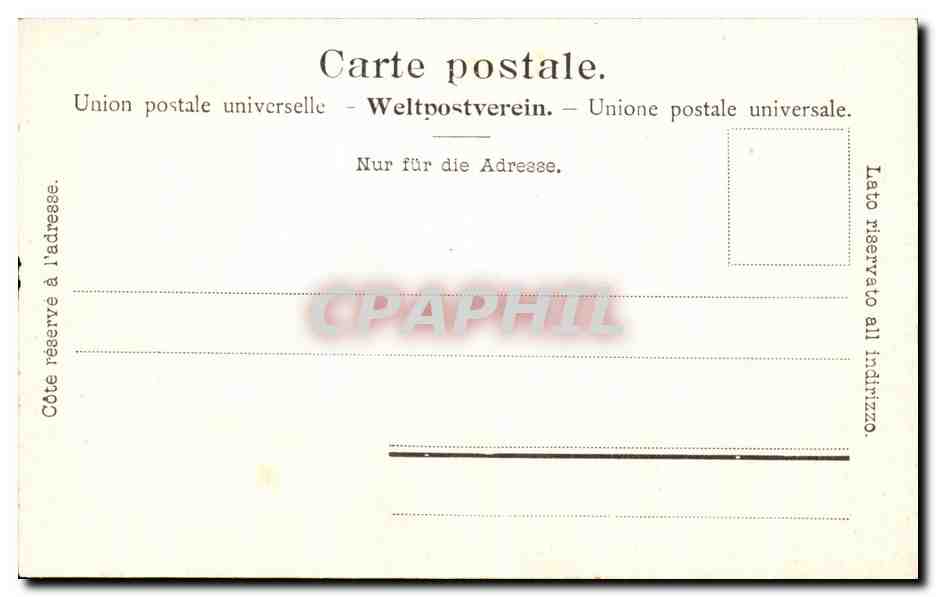 CPA Partie an Der Klonthalerstrasse — Rückseite
