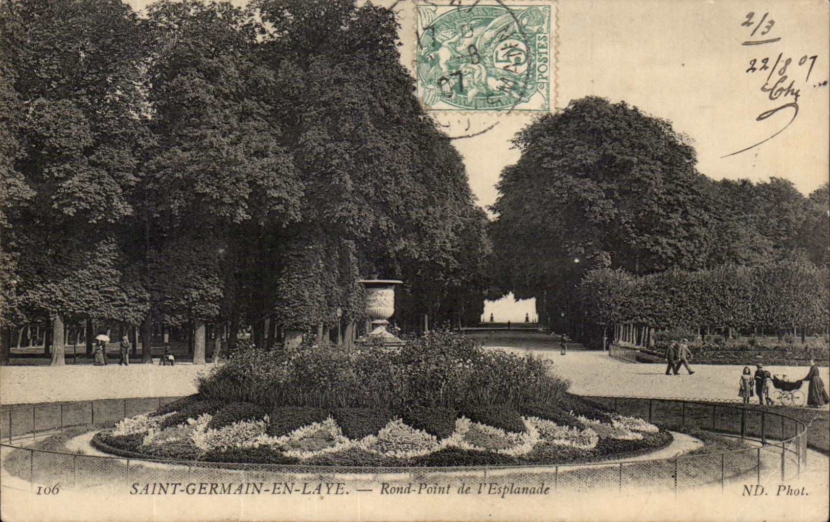 CPA Saint Germain En laye Rond Point de l'esplanade