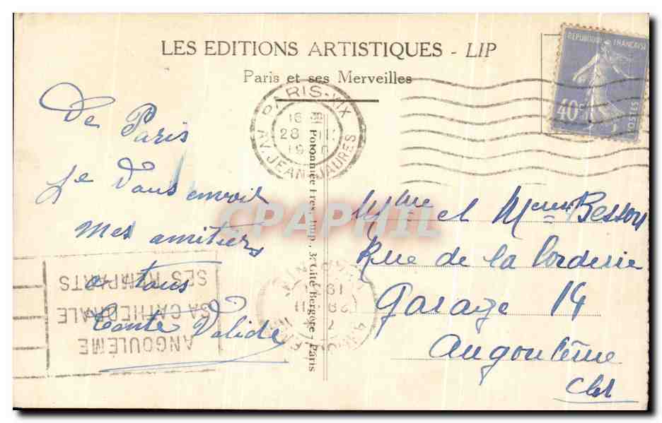 Paris - L'Avenue des Champs-Élysées et les Chevaux de Marly — LIP — Reverso