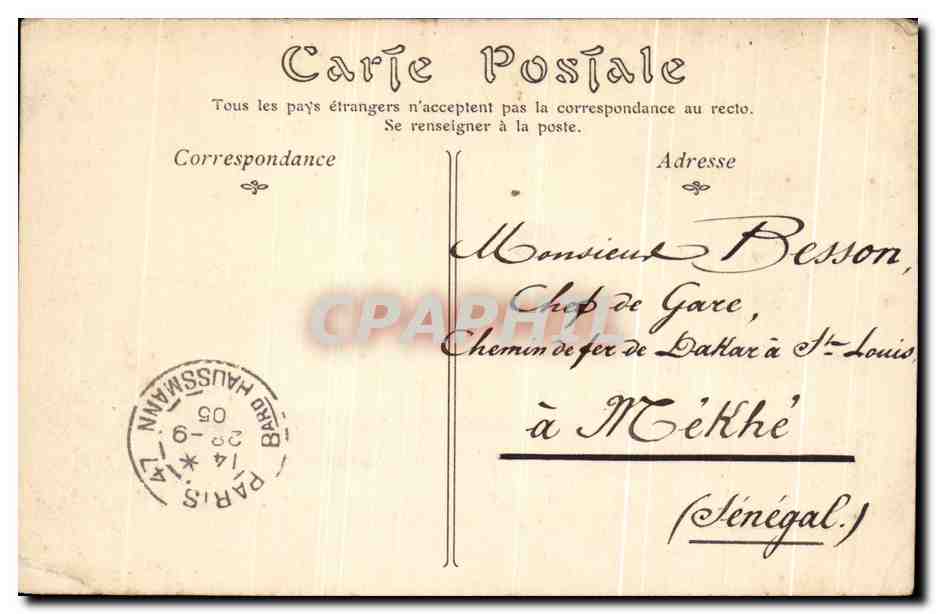 CPA Cbateau de Blois aile de Francois 1er — Rückseite