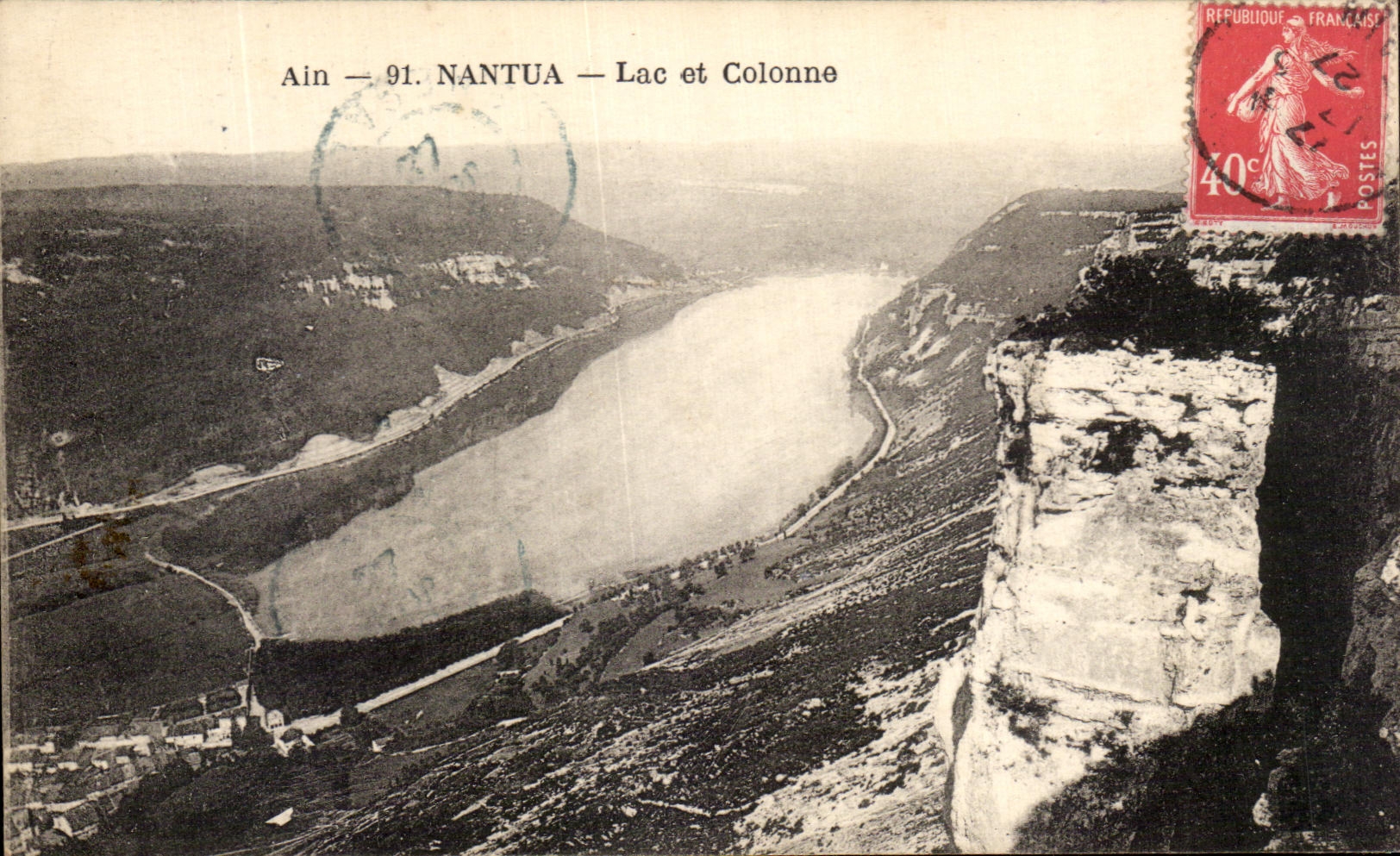 CPA Nantua Lac et Colonne