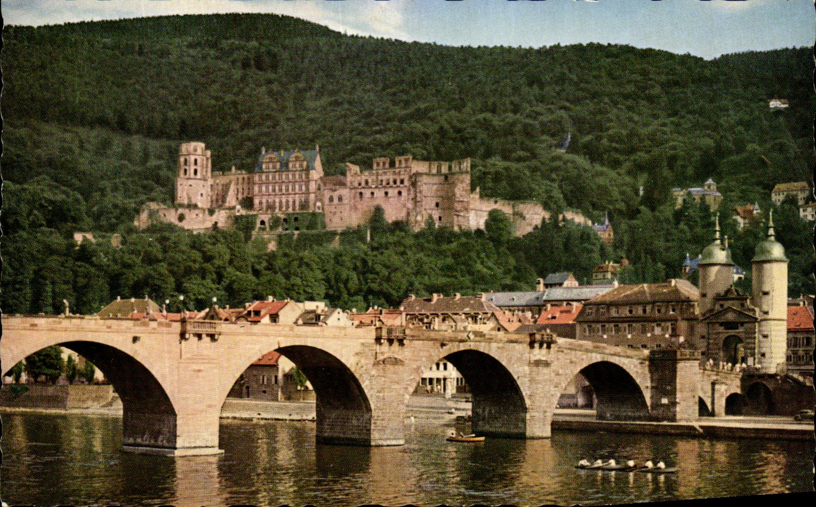 CPSM Heidelberg Alte Neckarbrucke und Schloss