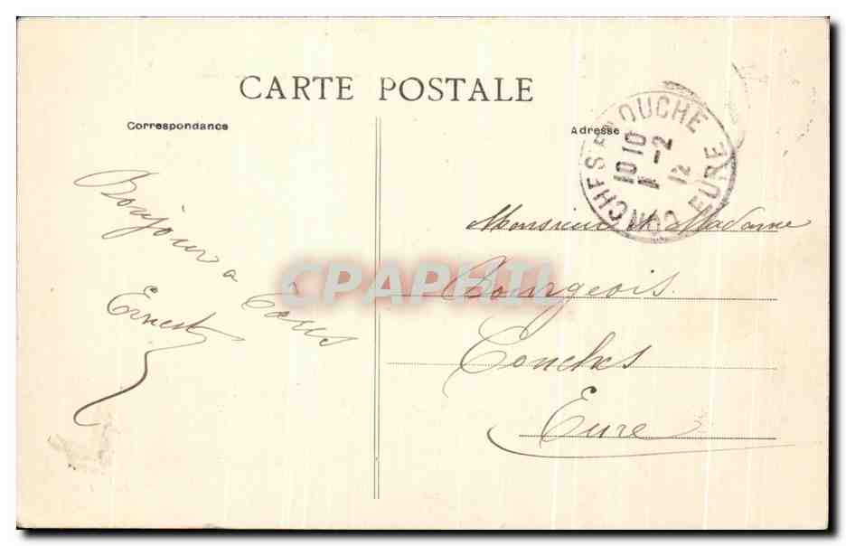 CPA Senlis Ruines du Chateau Henri Propriete de M le comte de la Boisserie — Rückseite