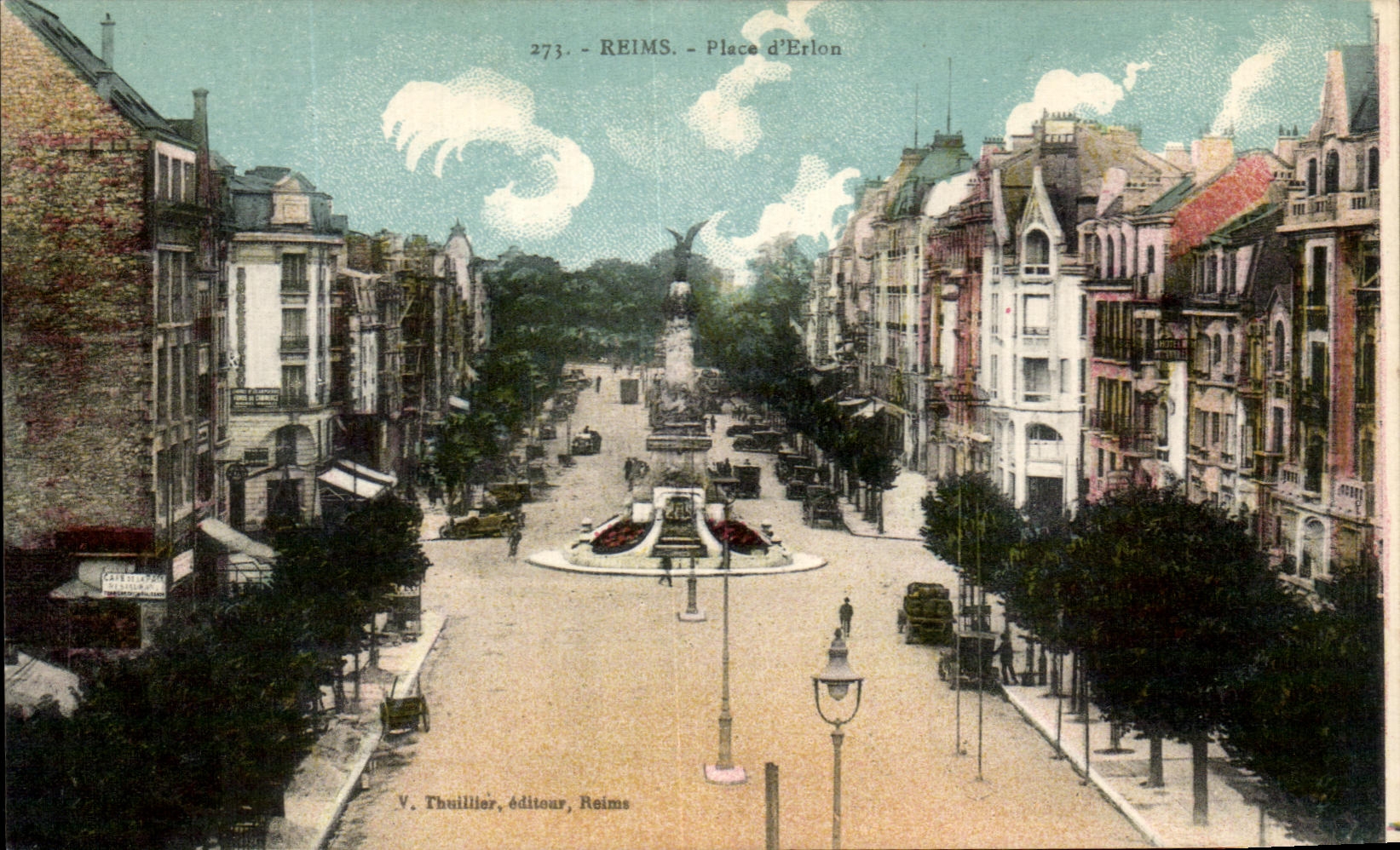 CPA Reims Place d'Erlon