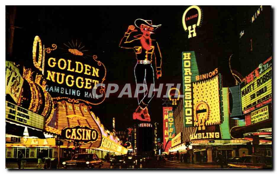 CPSM Fremont Street Les Vegas Nevada
