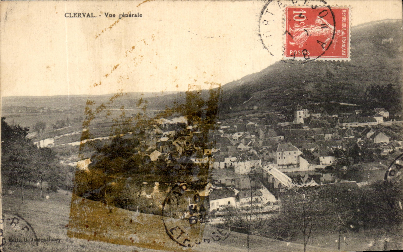 CPA Clerval Vue Generale