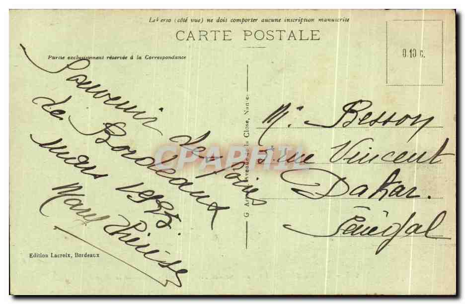 Bordeaux - Fontäne der Drei Grazien - Place de la Bourse — Rückseite